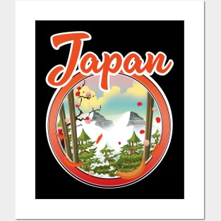 Japan travel logo Posters and Art